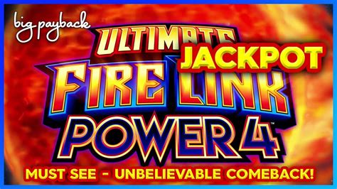 INCREDIBLE JACKPOT! Ultimate Fire Link Power 4 Slot .
